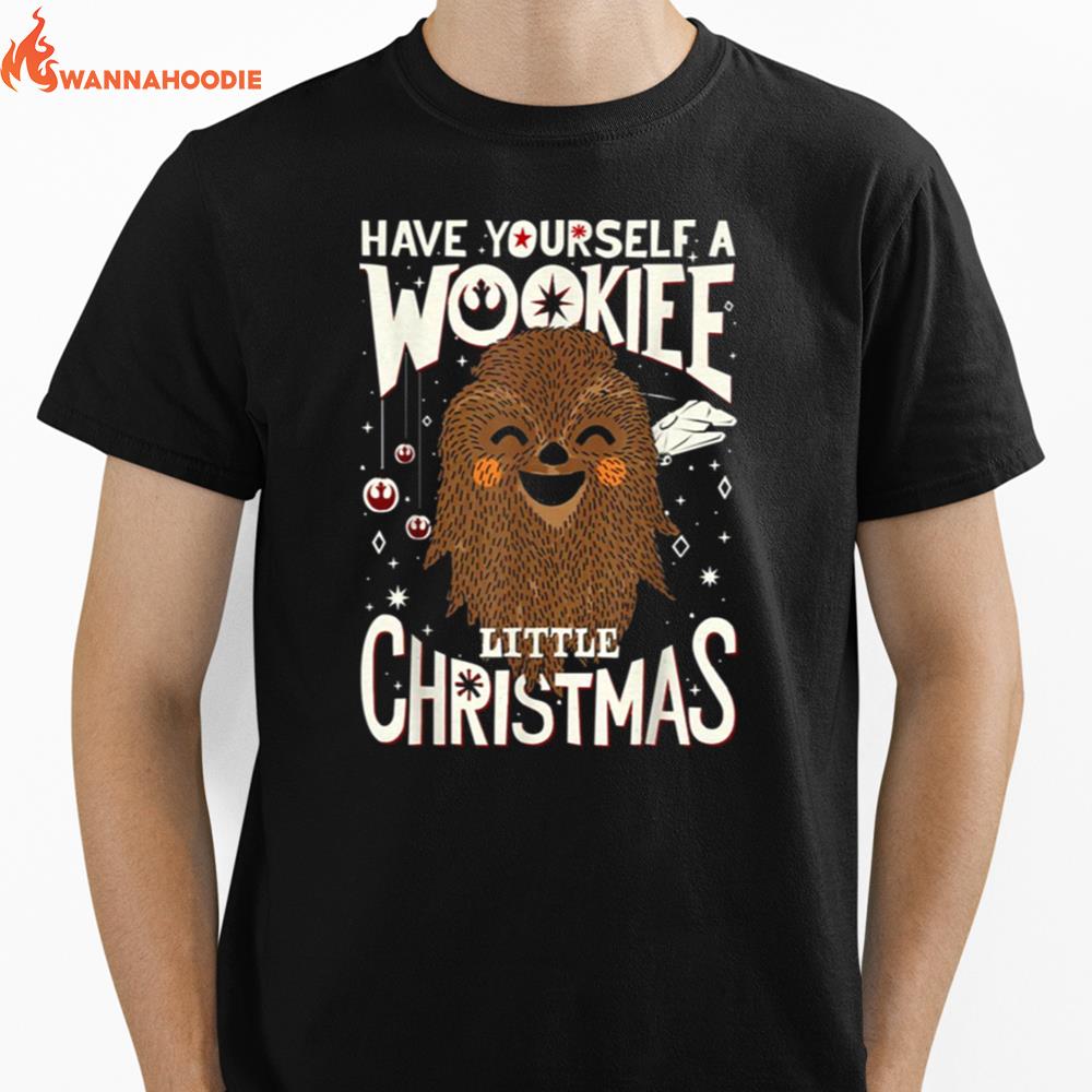 Have Yourself A Wookiee Little Christmas Sketched Star Wars Wookiee Chewbacca Unisex T-Shirt for Men Women