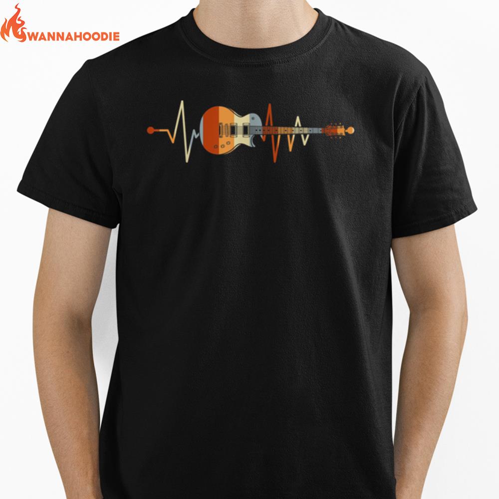 Heartbeat Guitar  B07Npkh55X Unisex T-Shirt for Men Women