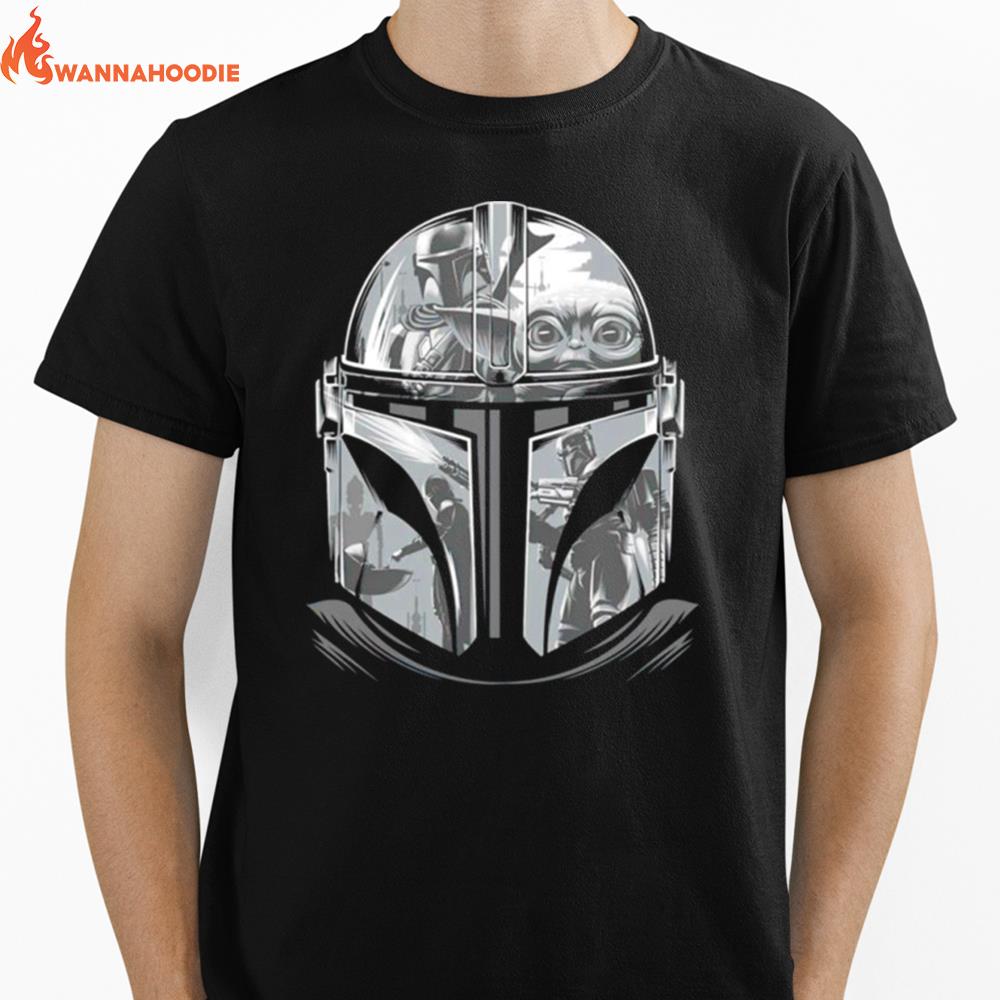 Helmet Mandalorian Unisex T-Shirt for Men Women