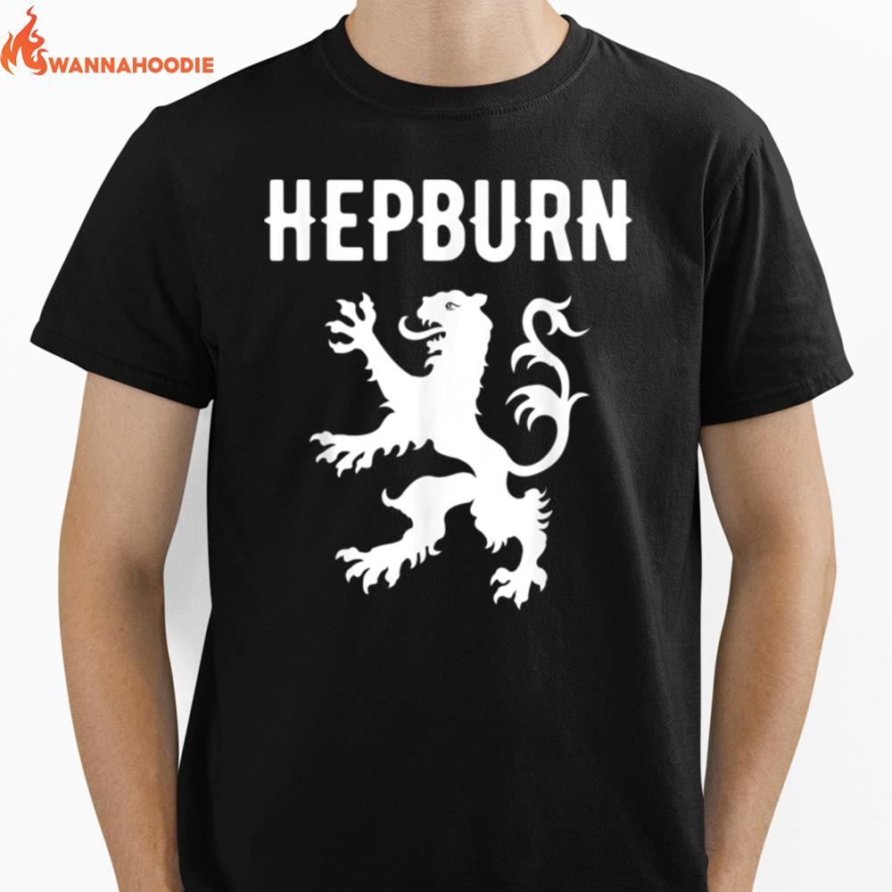 Hepburn Clan Scottish Family Name Scotland Heraldry Unisex T-Shirt for Men Women