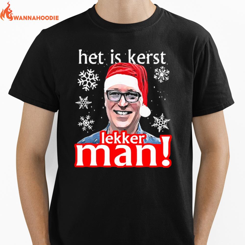 Het Is Kerst Lakker Man Christmas Unisex T-Shirt for Men Women