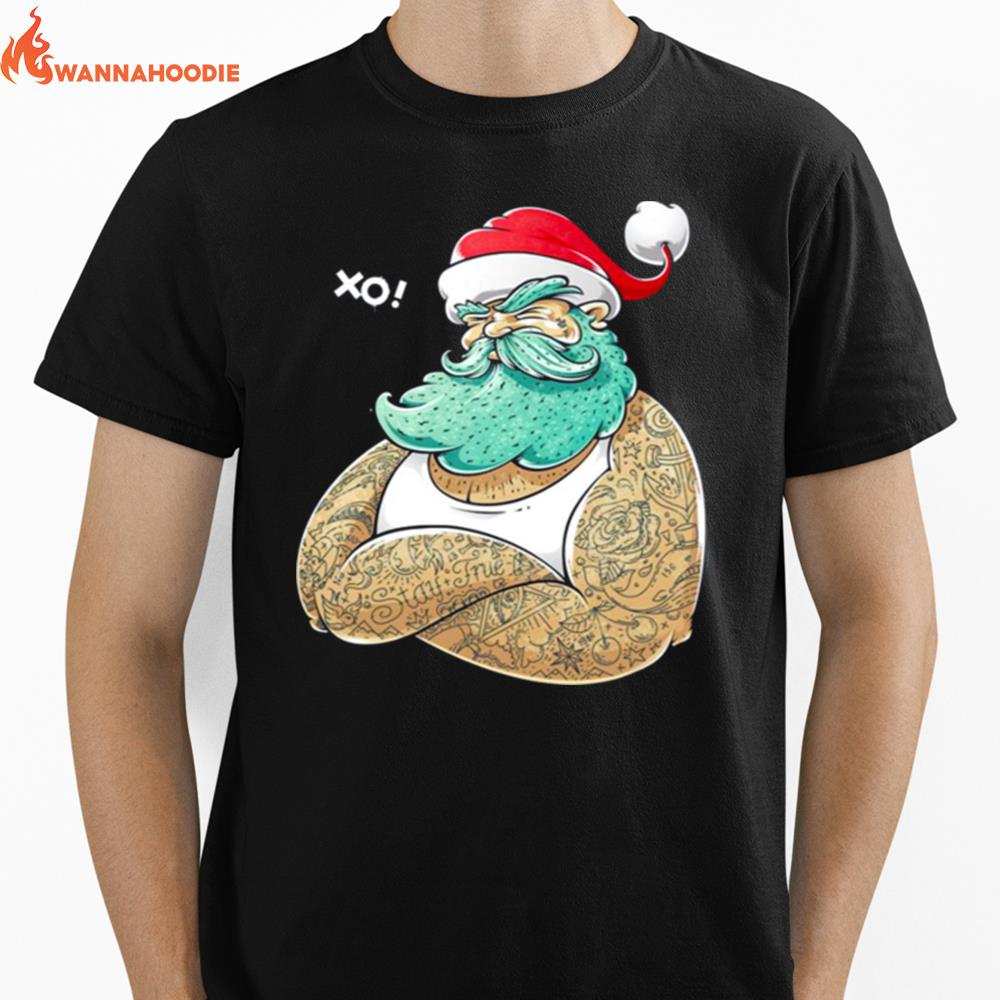 Hipsta Claus Xo Santa Merry Christmas Unisex T-Shirt for Men Women