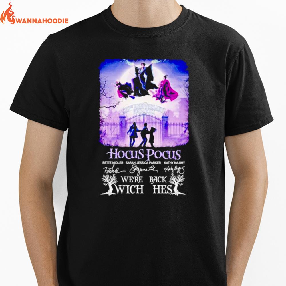 Hocus Pocus We'Re Back Witch Hes Signatures Unisex T-Shirt for Men Women