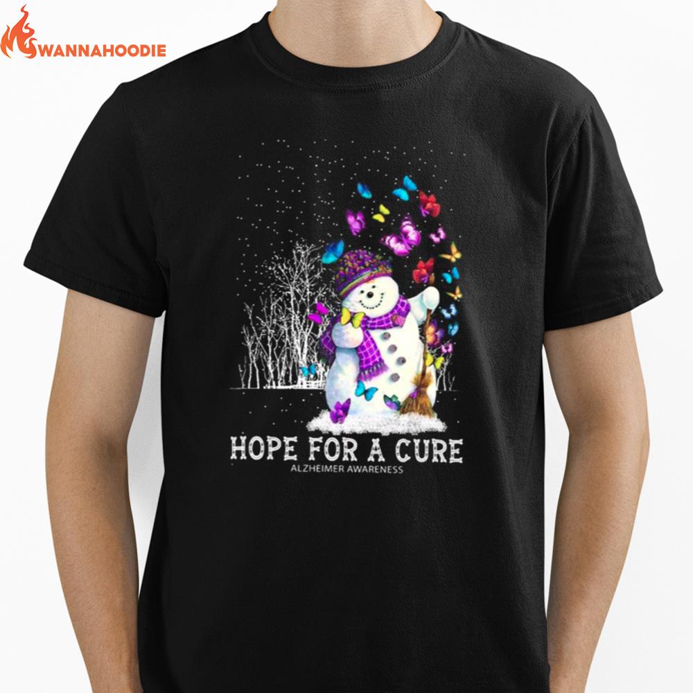 Hope For A Cure Alzheimer Awareness Unisex T-Shirt for Men Women