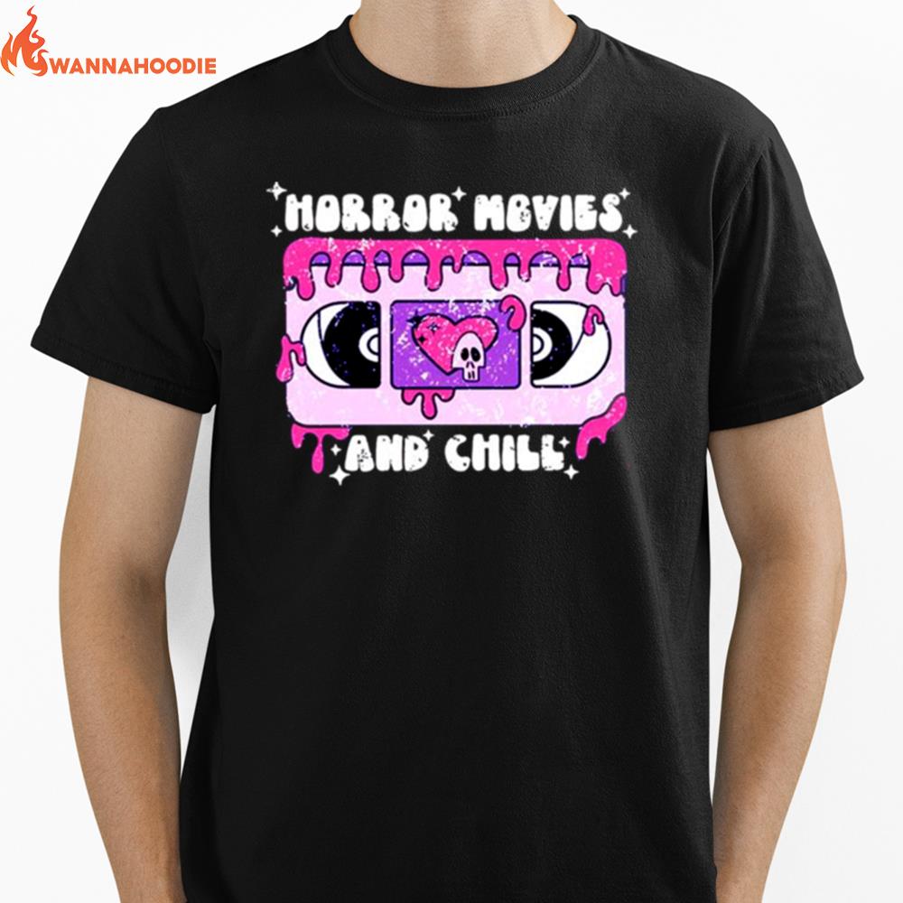 Horror Movies And Chill Unisex T-Shirt for Men Women