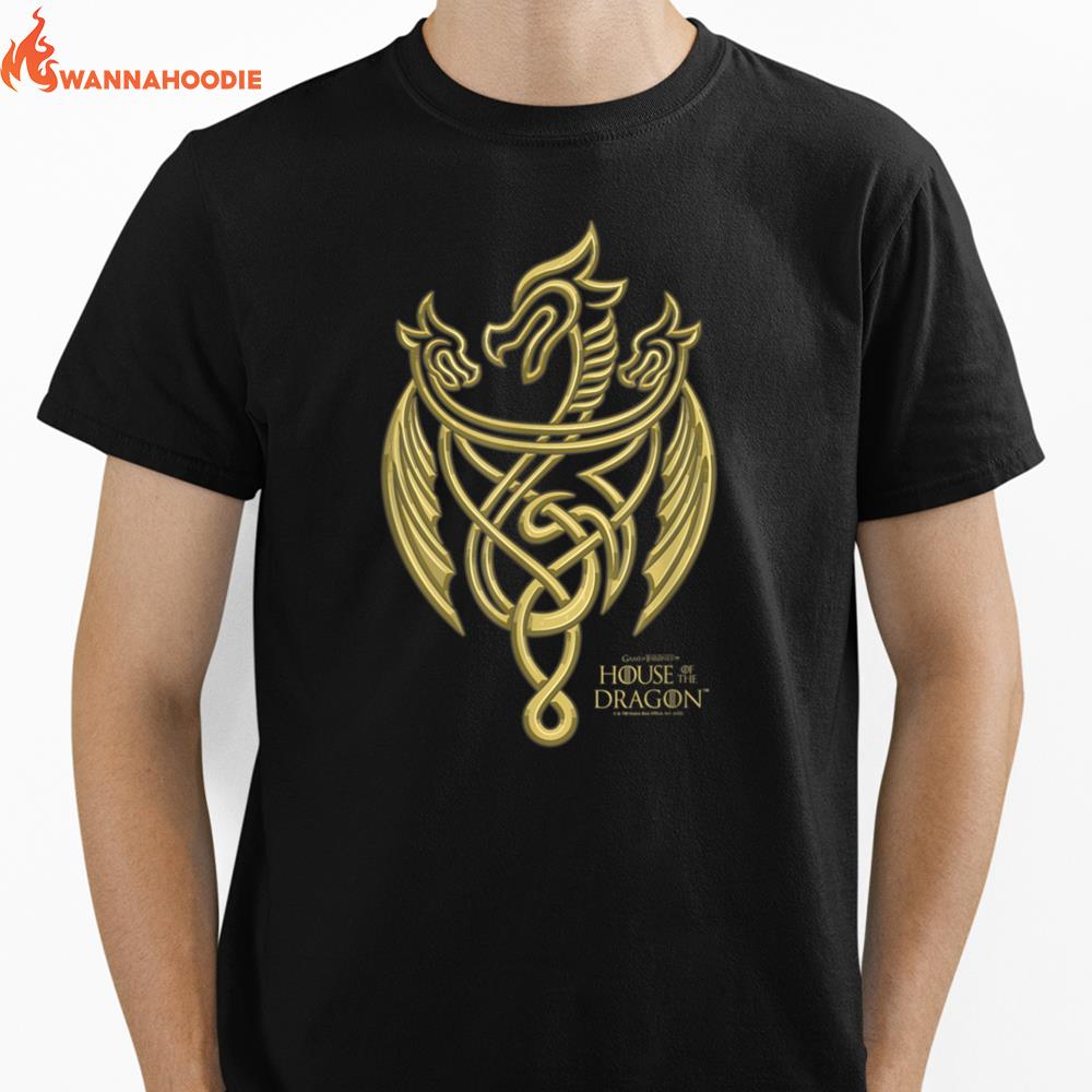 House Of The Dragon Gold Dragon Insignia Unisex T-Shirt for Men Women