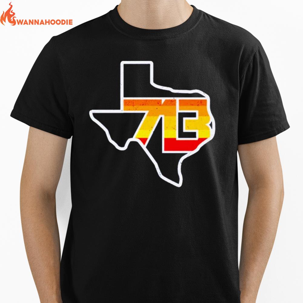 Houston Texas 713 State Silhouette Unisex T-Shirt for Men Women