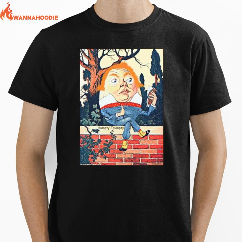 Humpty Dumpty Donald Trump Altered Vintage Unisex T-Shirt for Men Women