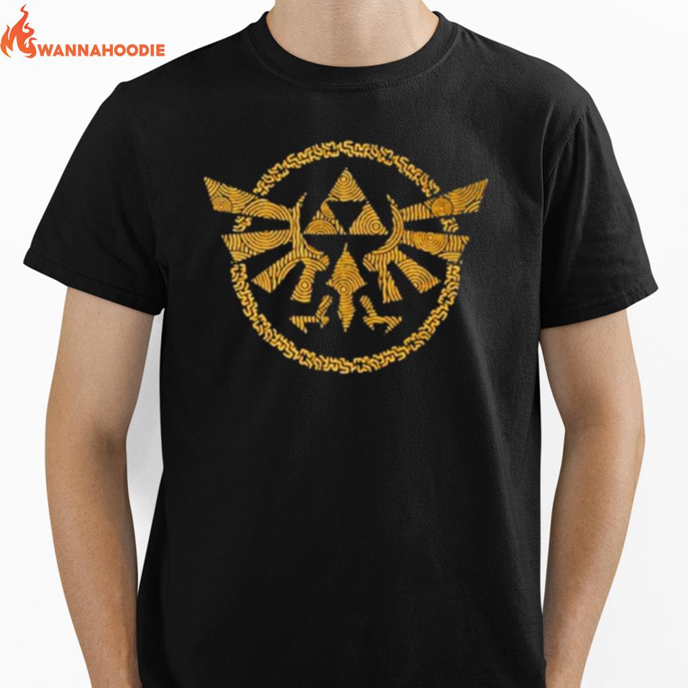 Hyrule Crest Gold Nintendo Unisex T-Shirt for Men Women