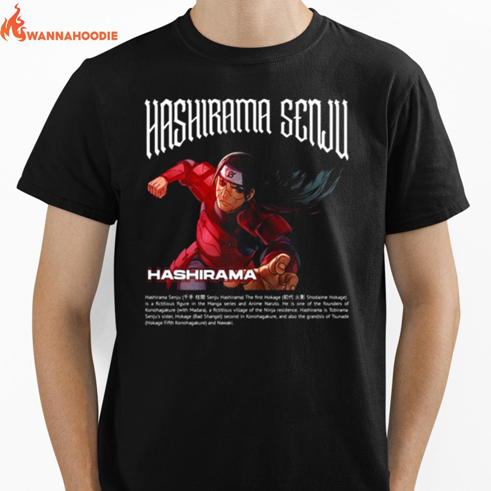 Immotal Warrior Hashirama Senju Naruto Shippuden Unisex T-Shirt for Men Women