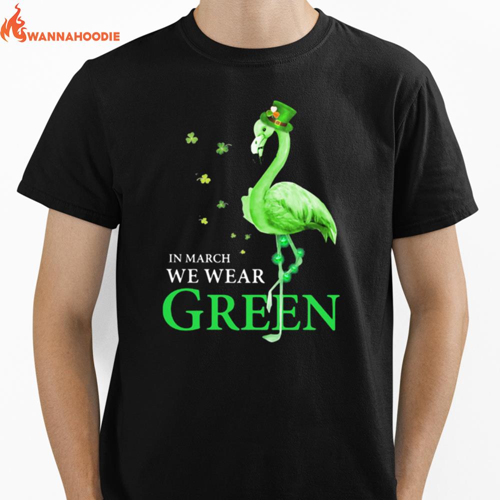 In March We Wear Grean Crane Unisex T-Shirt for Men Women