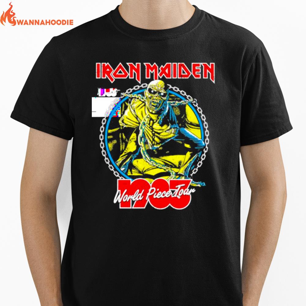 Iron Maiden World Piece Tour 83 Unisex T-Shirt for Men Women