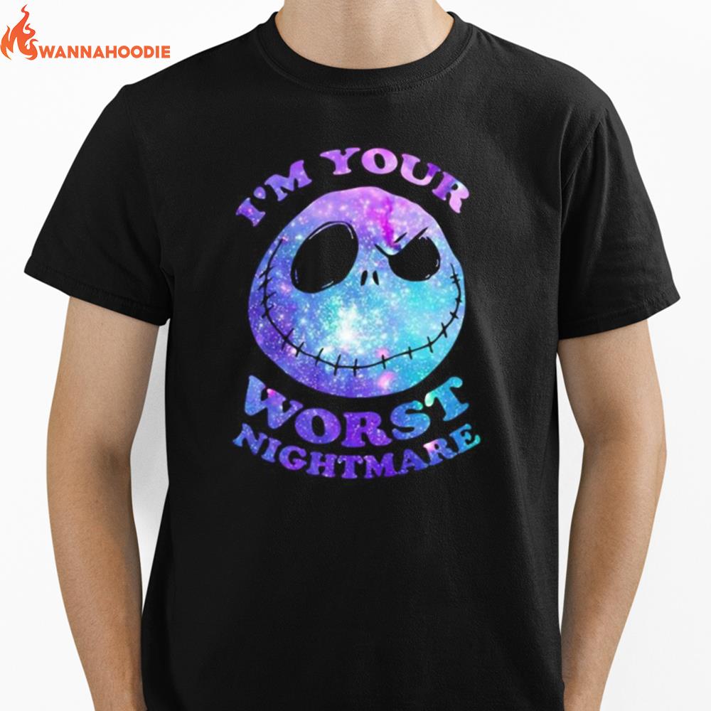 Jack Skellington Im Your Worst Nightmare Unisex T-Shirt for Men Women