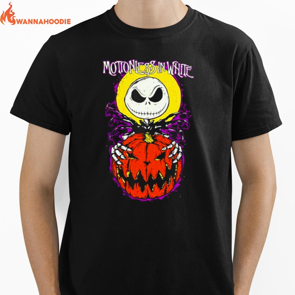 Jack Skellington Motionless In White Halloween Everyday Unisex Unisex T-Shirt for Men Women