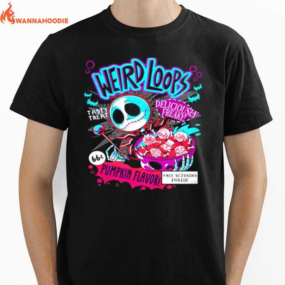 Jack Skellington Weird Loops Pumpkin Flavor Unisex T-Shirt for Men Women