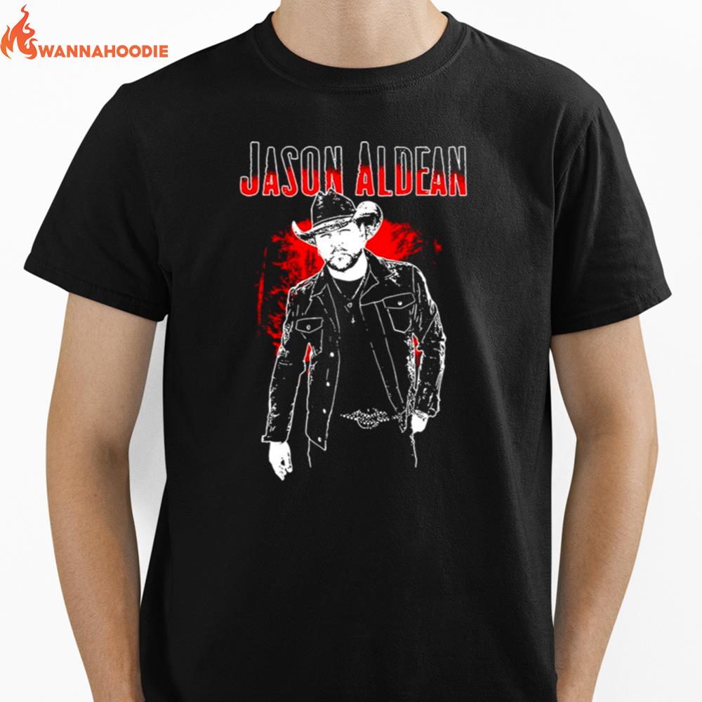 Jason Aldean Merch Rock N Roll Cowboy Tour Unisex T-Shirt for Men Women