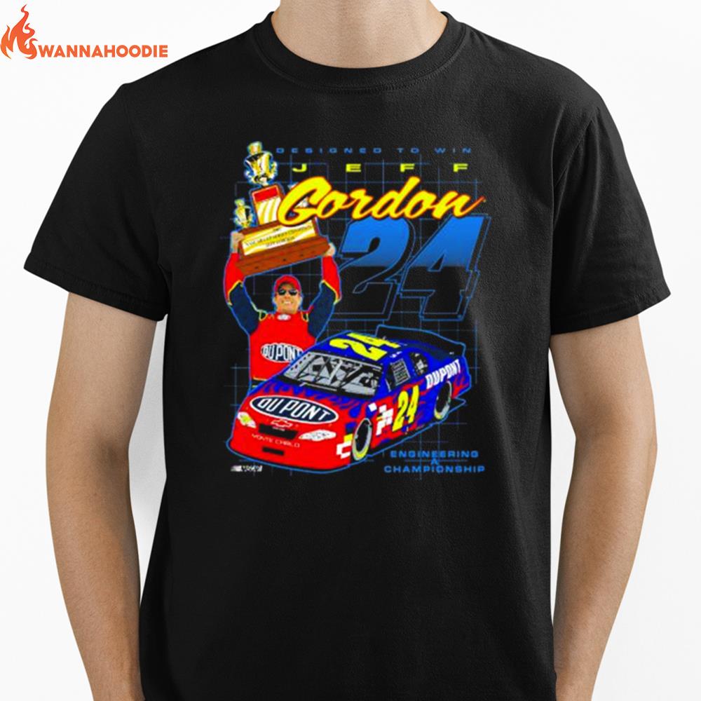 Jeff Gordon Hendrick Motorsports Team Collection Legends Trophy Unisex T-Shirt for Men Women