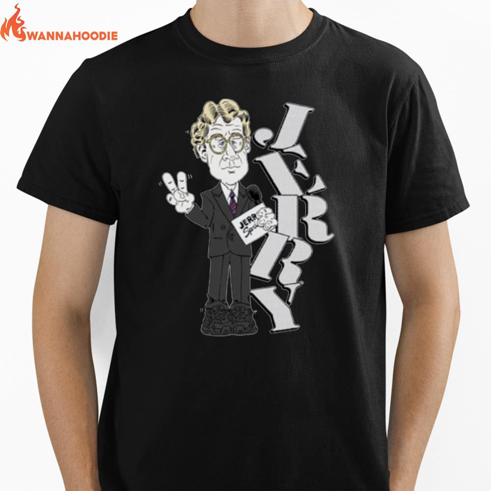 Jerry Springer Cartoon Funny Unisex T-Shirt for Men Women