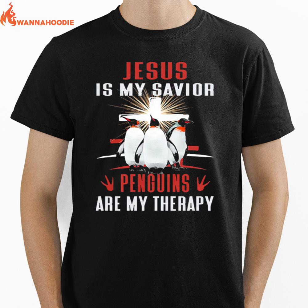 Jesus Is My Savior Beer And Diving Are My Therapy Unisex T-Shirt for Men Women