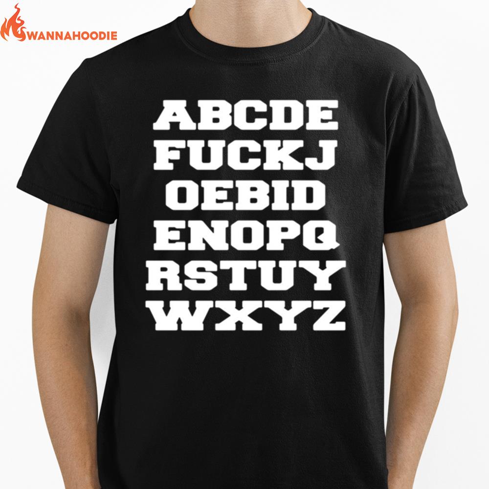 Joe Biden Alphabet Unisex T-Shirt for Men Women