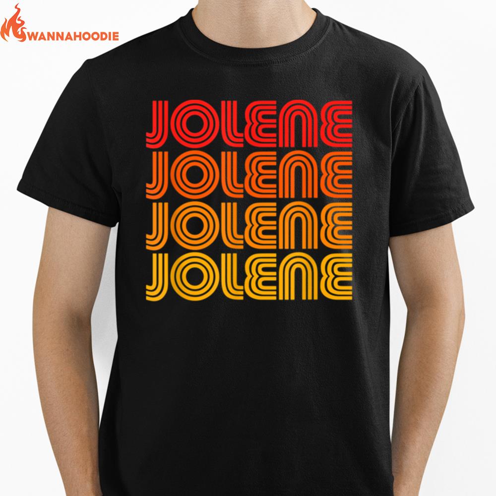 Jolene Retro Vintage 70S 80S Song Style Country Music Name Unisex T-Shirt for Men Women