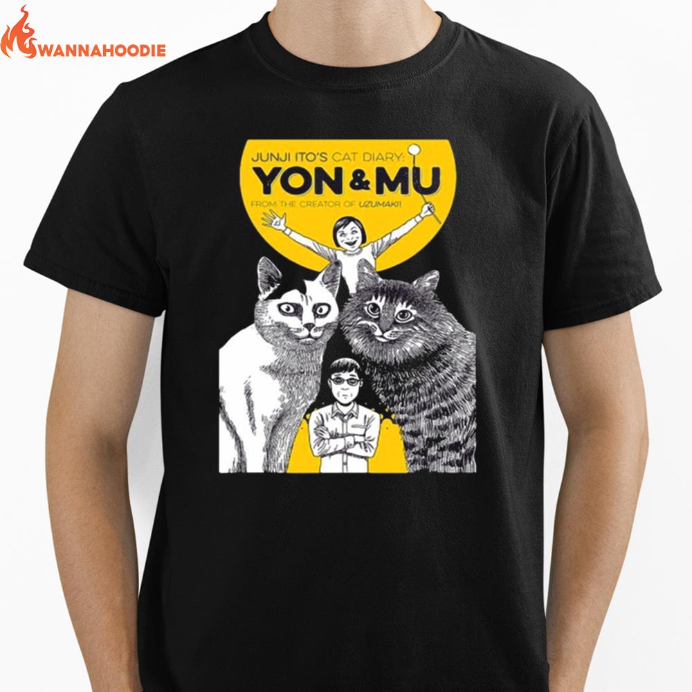 Junji Itos Cat Diary Yon And Mu English Cover Unisex T-Shirt for Men Women