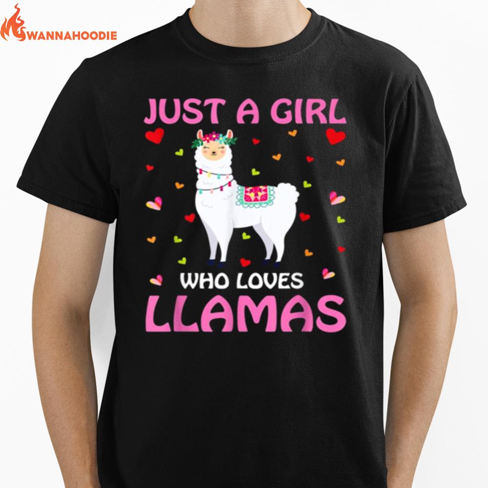 Just A Girl Who Loves Llamas Tee Unisex T-Shirt for Men Women