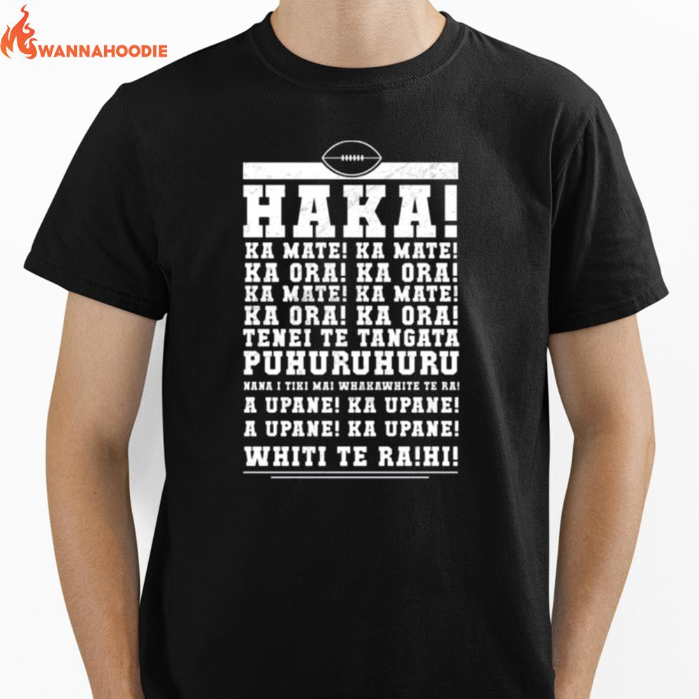 Ka Mate Haka New Zealand Rugby War Cry Unisex T-Shirt for Men Women