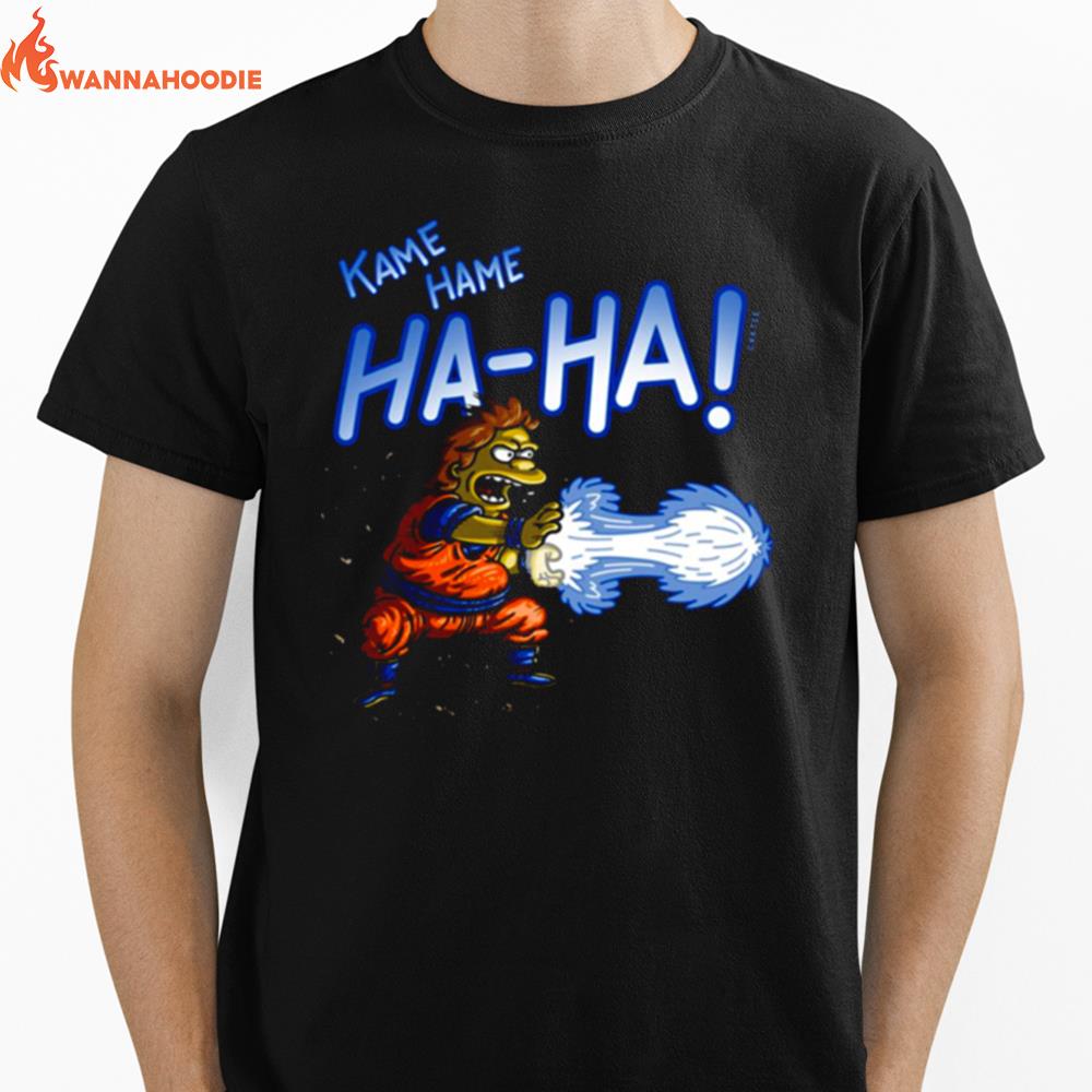 Kame Hame Ha Ha The Simpsons Goku Dragonball Z Unisex T-Shirt for Men Women