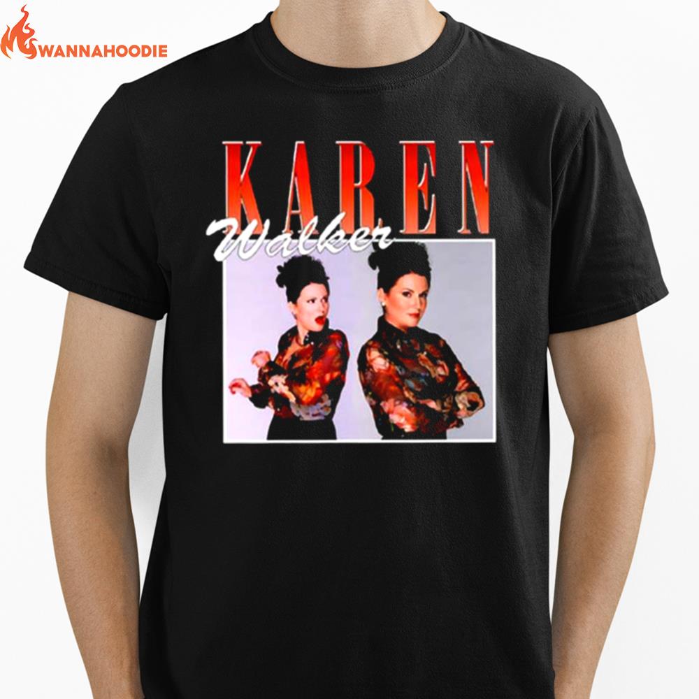 Karen Walker Retro Portrait Art Will And Grace Unisex T-Shirt for Men Women