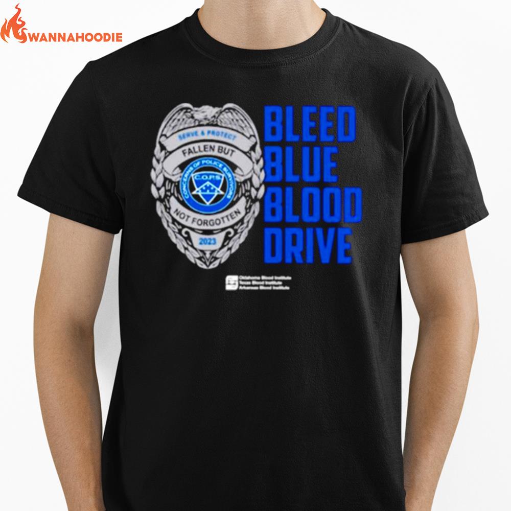 Katv Bleed Blue Blood Drive Unisex T-Shirt for Men Women