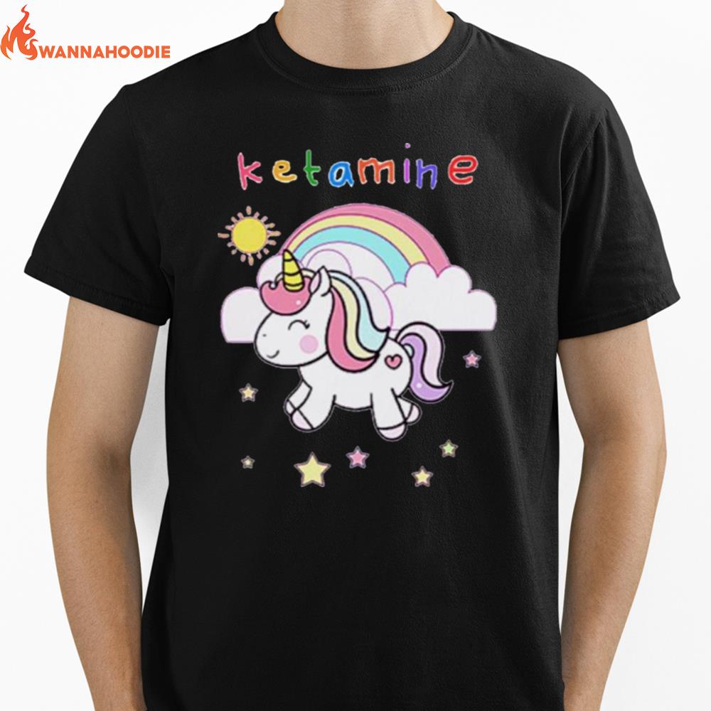 Ketamine Unicorn Horse Funny Unisex T-Shirt for Men Women