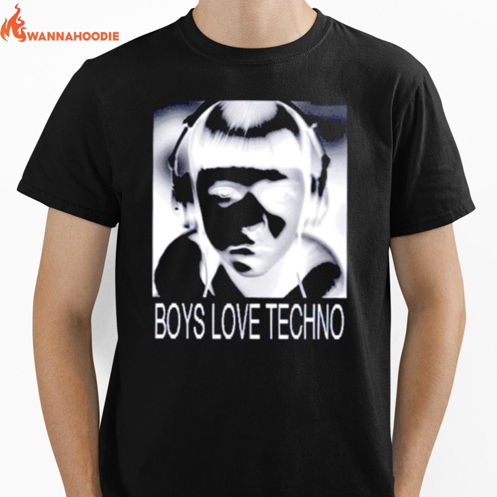 Kikillopieces Boys Love Techno Unisex T-Shirt for Men Women