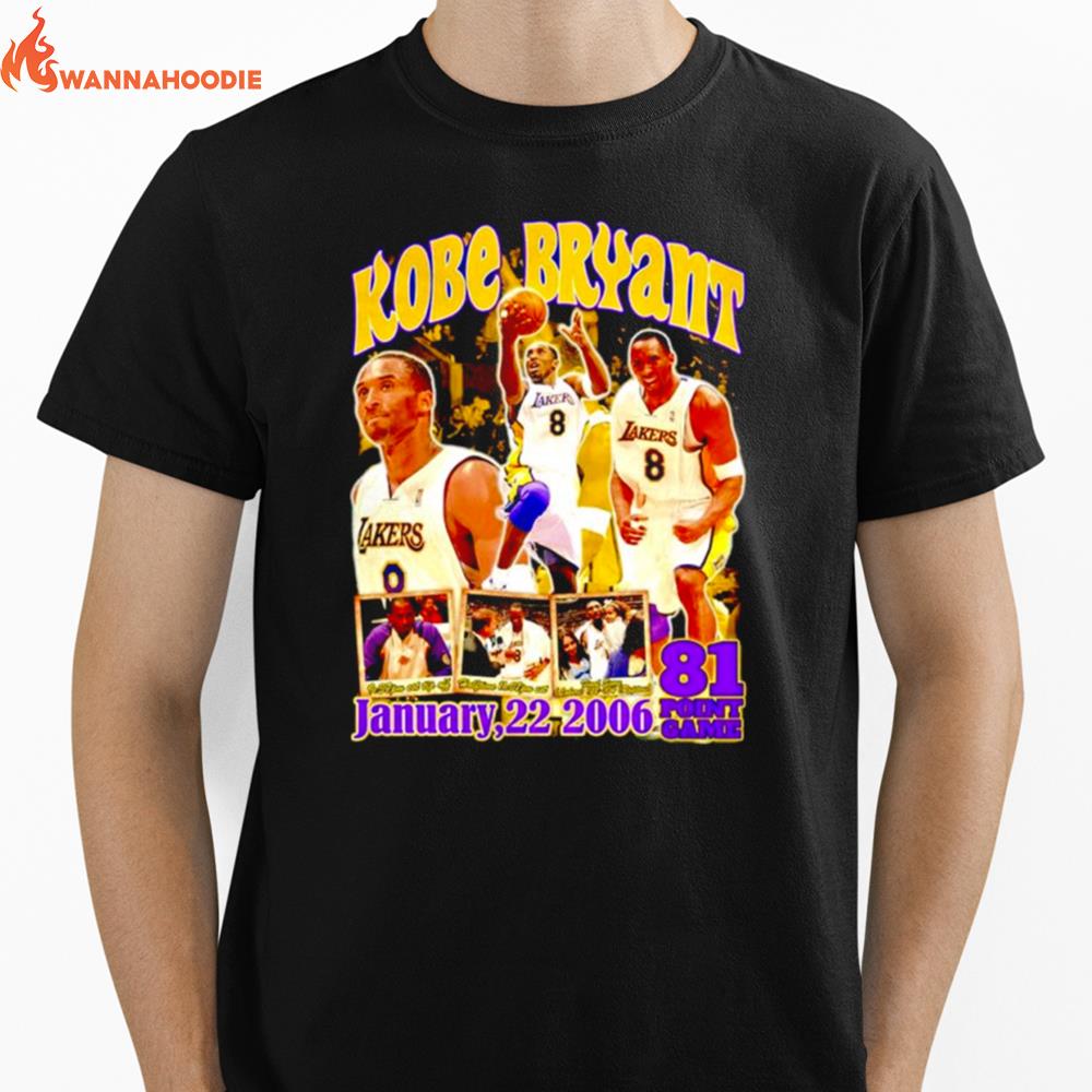 Kobe Bryant 81 Point Game 2006 Unisex T-Shirt for Men Women