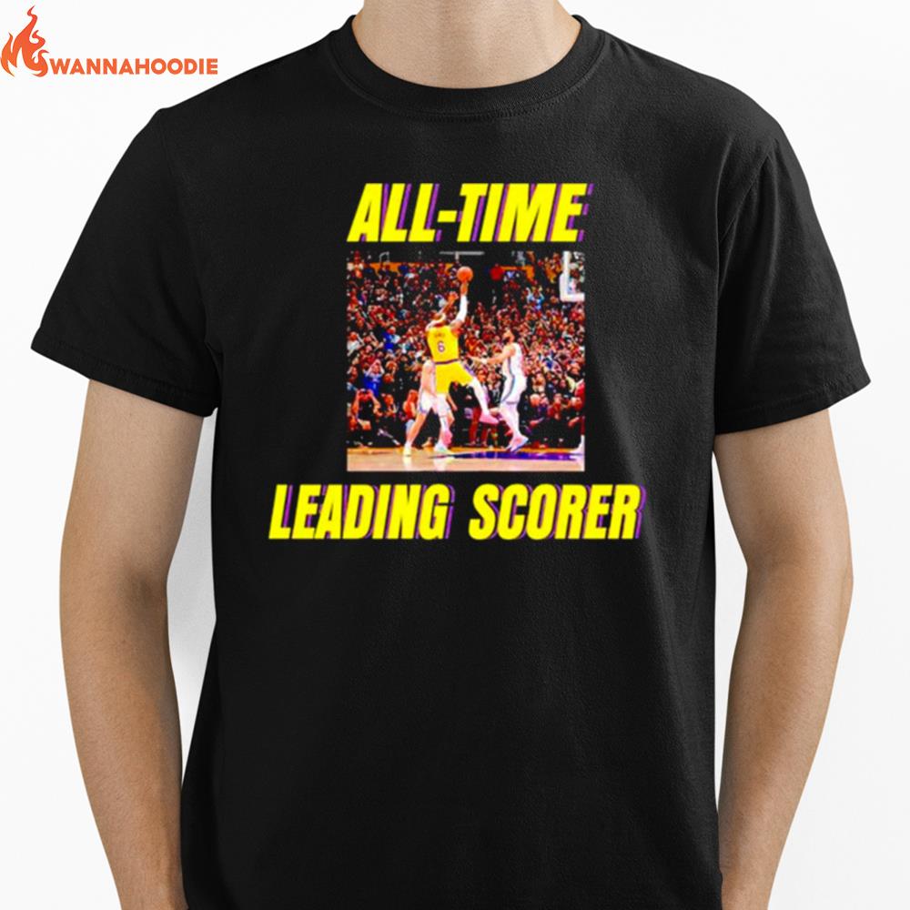 Lebron James La Lakers All Time Leading Scorer Unisex T-Shirt for Men Women