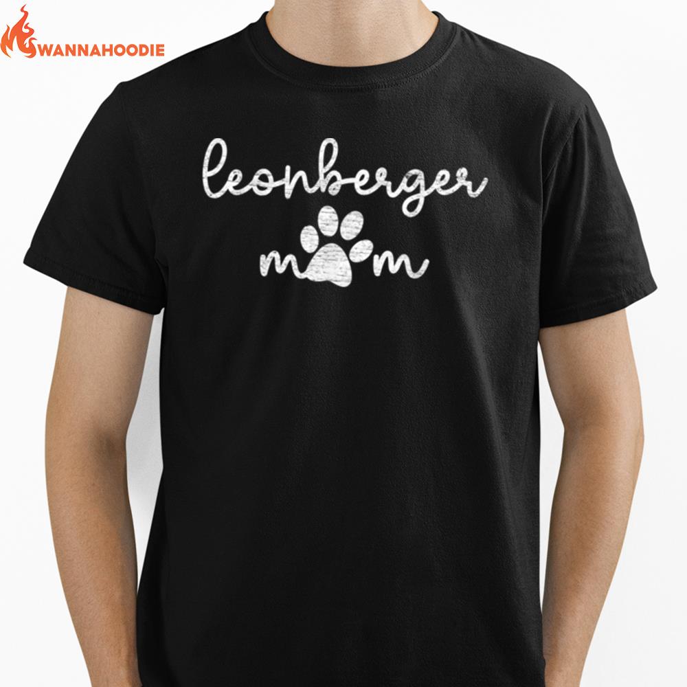 Leonberger Paw Mom  B09Qlc3Hxs Unisex T-Shirt for Men Women