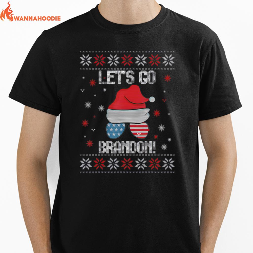 Let'S Go Brandon Ugly Christmas Sweater  B09Jw6Yzxj Unisex T-Shirt for Men Women