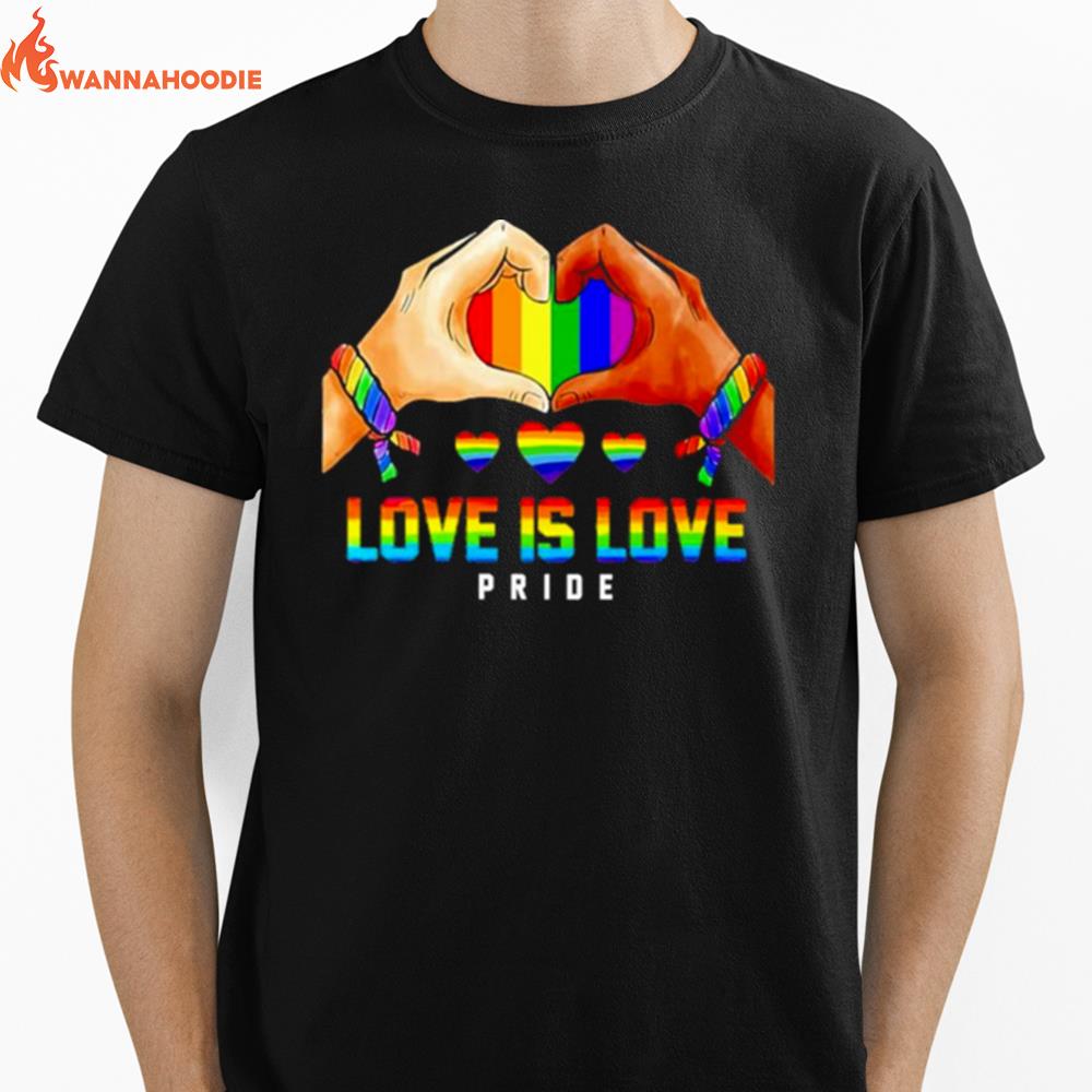 Lgbt Love Is Love Pride Unisex T-Shirt for Men Women