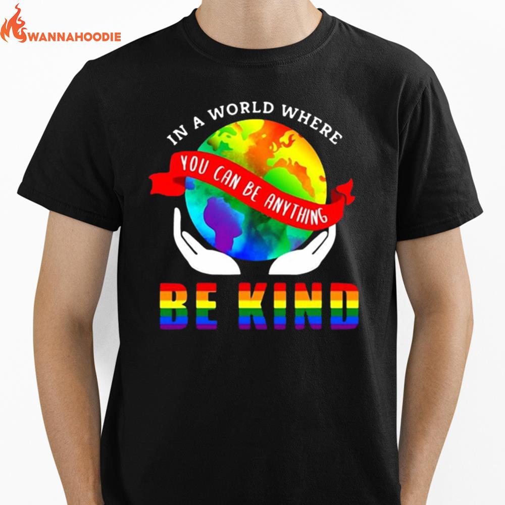 Lgbt Sign Language Rainbow Unisex T-Shirt for Men Women