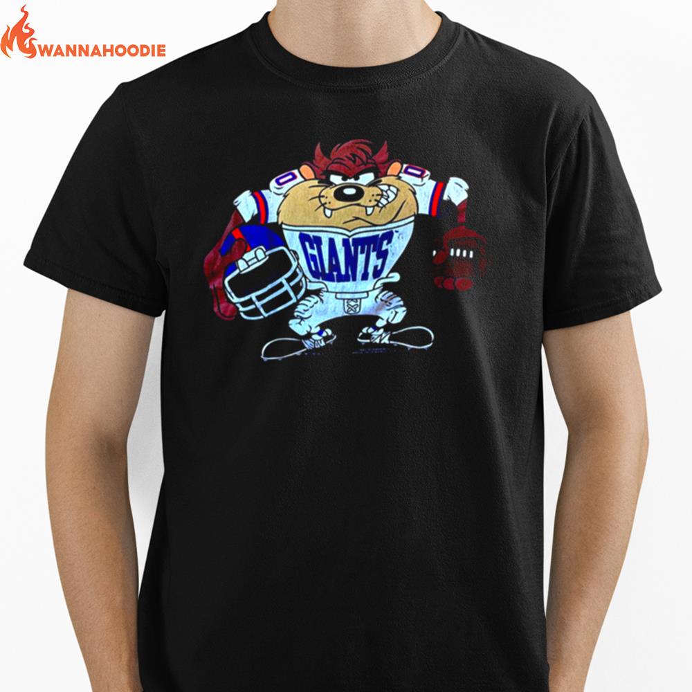 Looney Tunes Taz 1993 Player New York Giants Unisex T-Shirt for Men Women