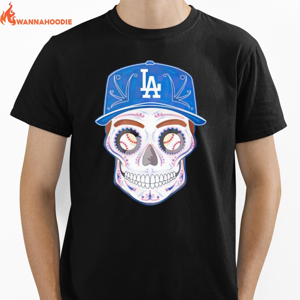 Los Angeles Dodgers Sugar Skull Unisex T-Shirt for Men Women