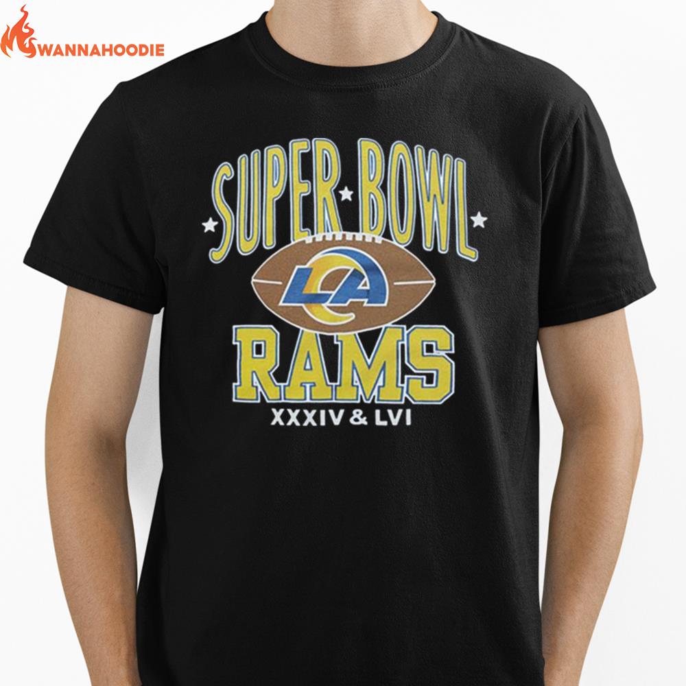 Los Angeles Rams 2 Time Super Bowl Champions Unisex T-Shirt for Men Women