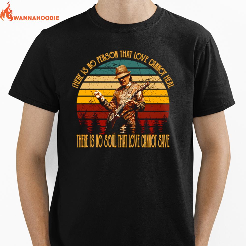 Love Guitar Music Santana Rob Thomas Carlos Latin Rock Music Unisex T-Shirt for Men Women