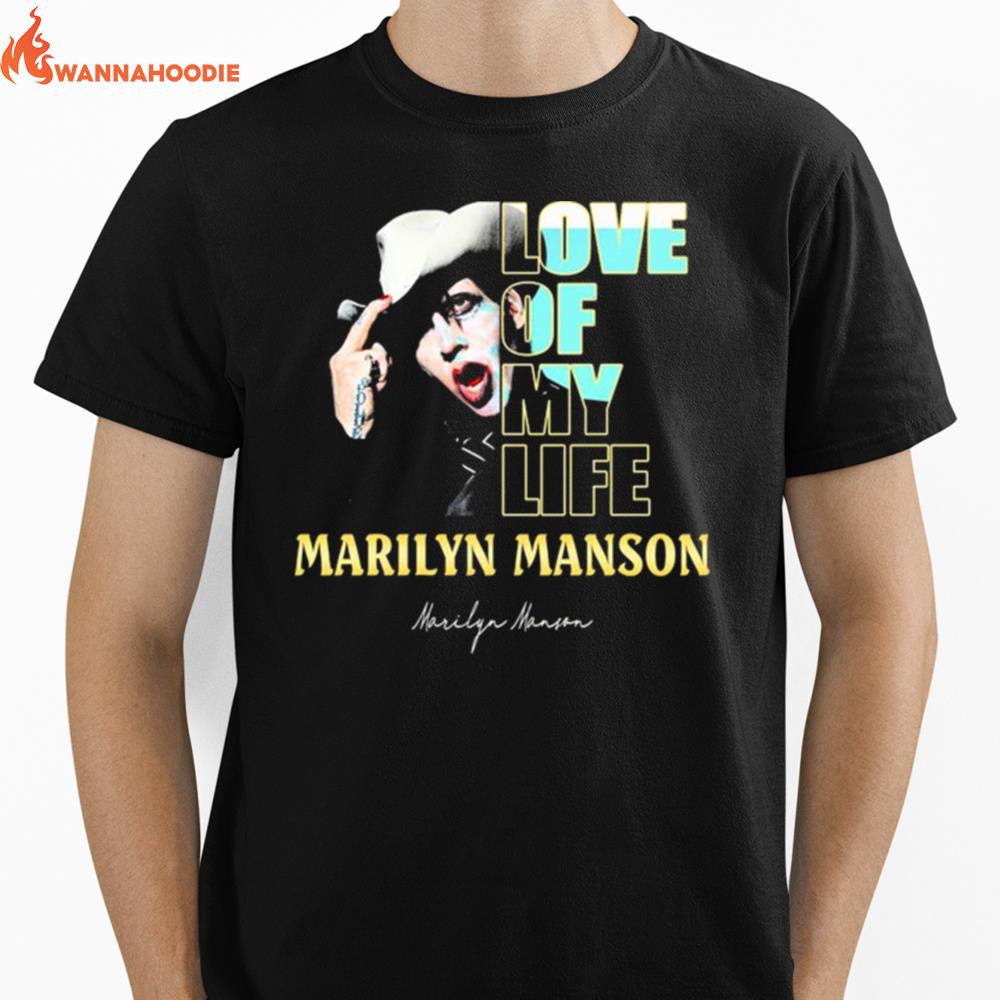 Love Of My Life Marilyn Manson Signature Unisex T-Shirt for Men Women