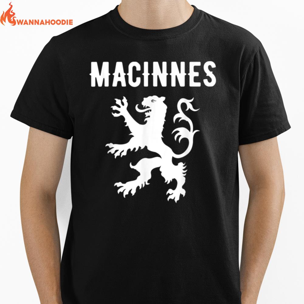 Macinnes Clan Scottish Family Name Scotland Heraldry Unisex T-Shirt for Men Women