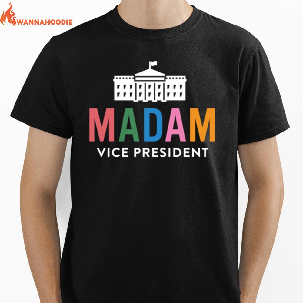 Madam Vice President Colorful White House First Unisex T-Shirt for Men Women