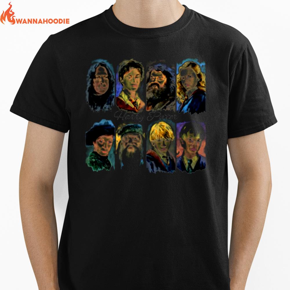 Main Characters In Harry Potter Movies Unisex T-Shirt for Men Women