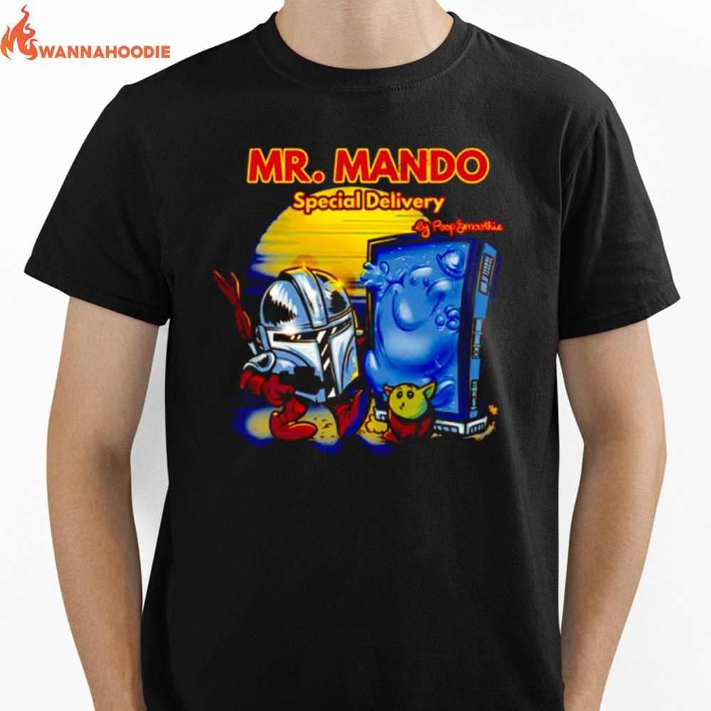 Mandalorian Mr. Mando Special Delivery Unisex T-Shirt for Men Women