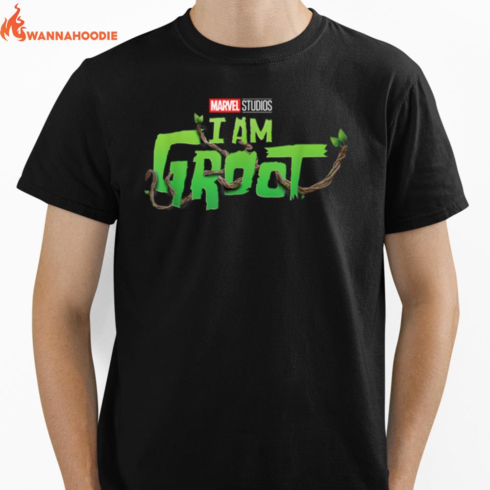 Marvel Studios I Am Groot Logo Unisex T-Shirt for Men Women