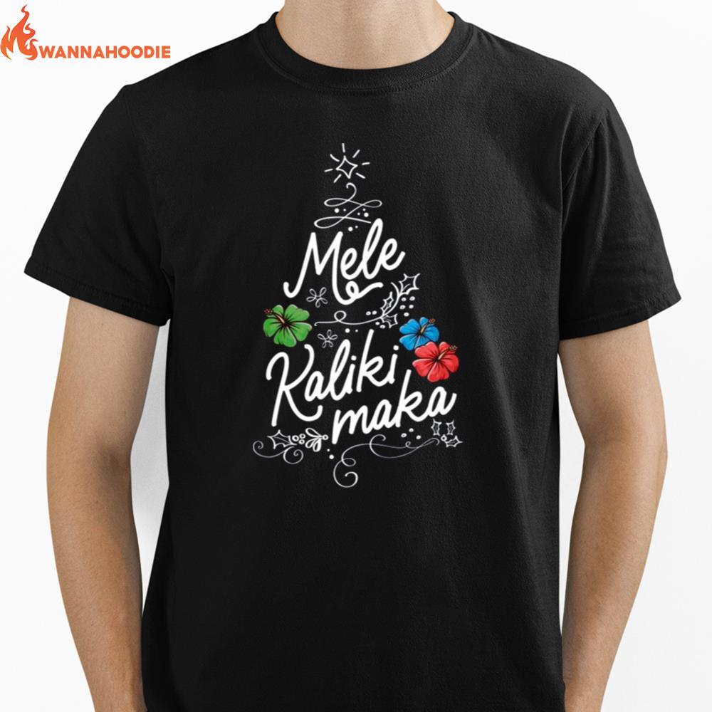 Mele Kalikimaka Hawaiian Holiday Beach Christmas Unisex T-Shirt for Men Women